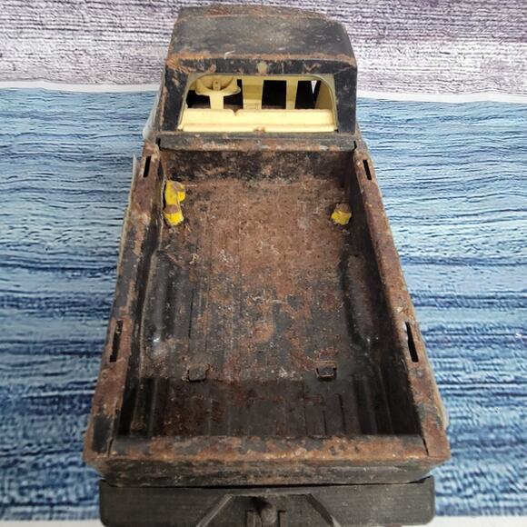 Vintage Nylint Pressed Steel GT racing pickup truck parts/repair black/yellow - Picture 7 of 10